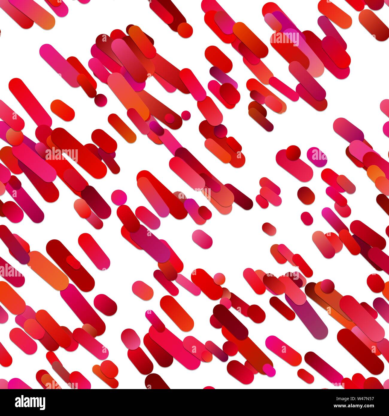 Red seamless gradient diagonal stripe pattern background - modern vector design Stock Vector