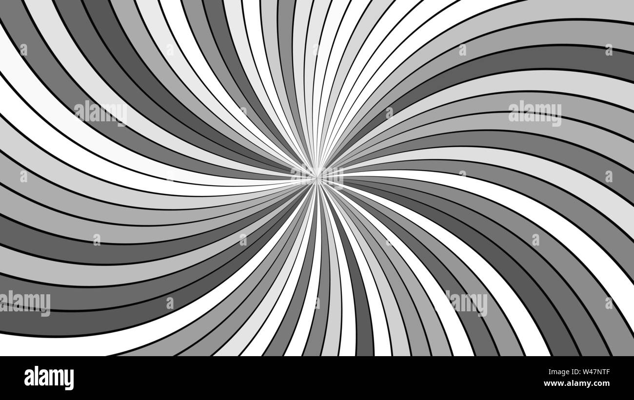 Grey abstract hypnotic striped spiral vortex background design - vector ...