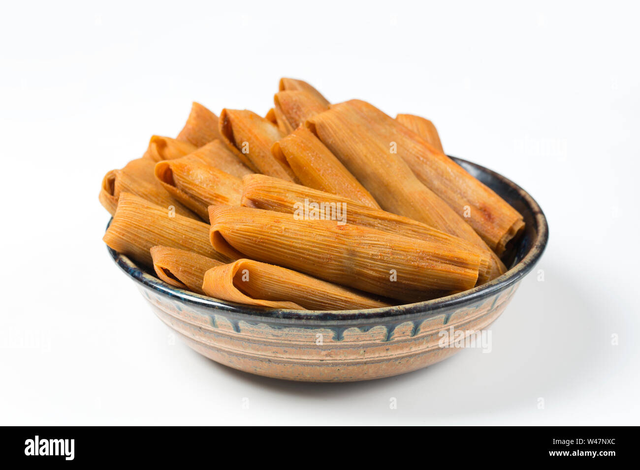Isolated Tamales in Corn Husk Stock Photo Alamy