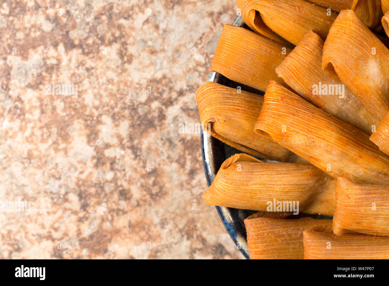 Isolated Tamales in Corn Husk Stock Photo Alamy