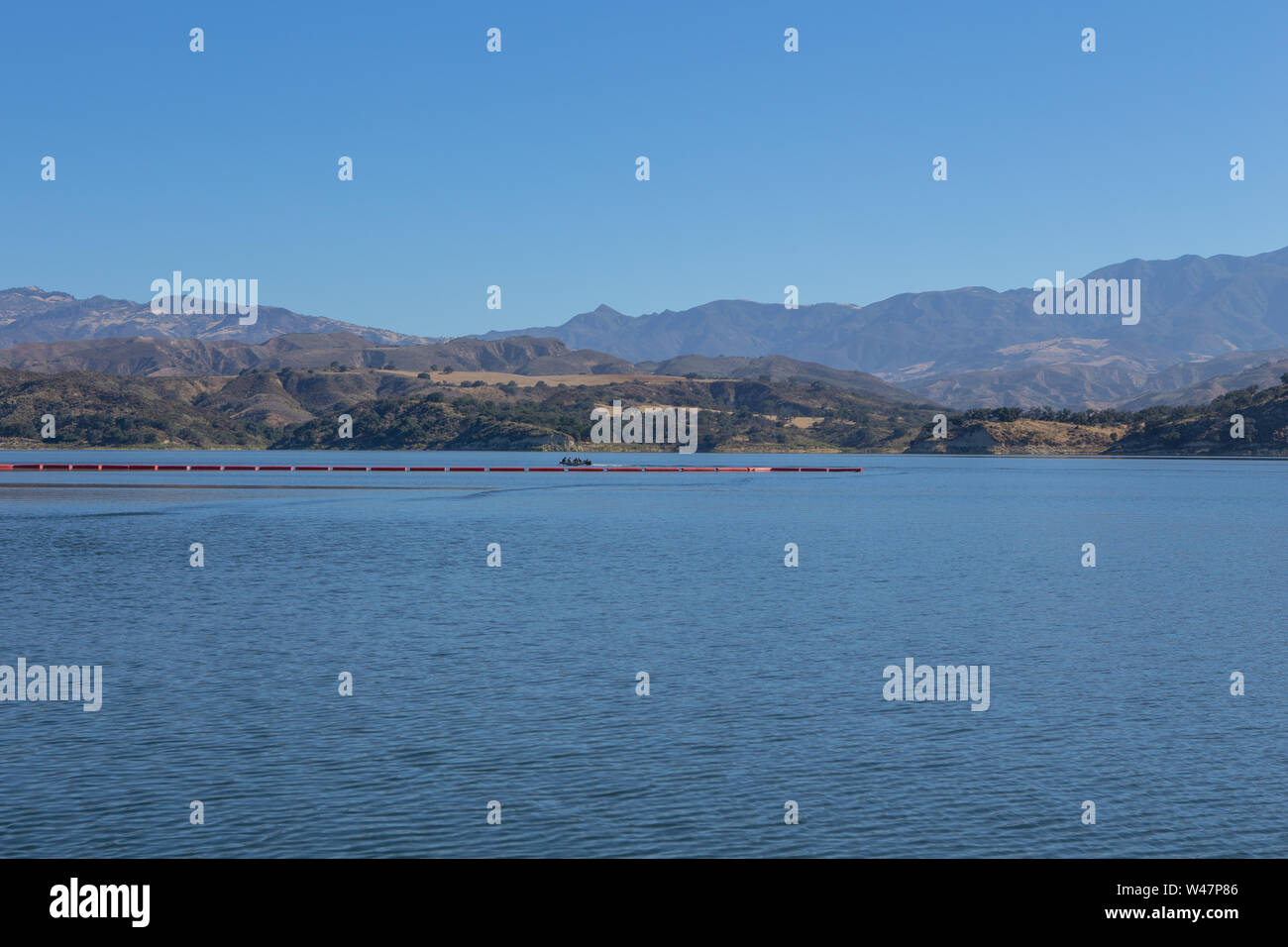 Fishing Boats Blue Sky Water Santa Barbara Hi res Stock Photography And 