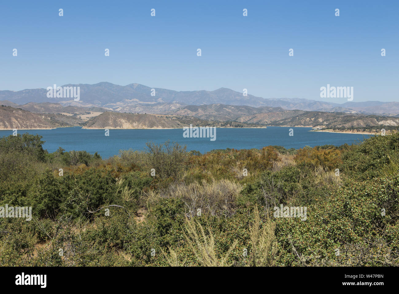 Lake Cachuma on the Santa Ynez River in santa Barbara County