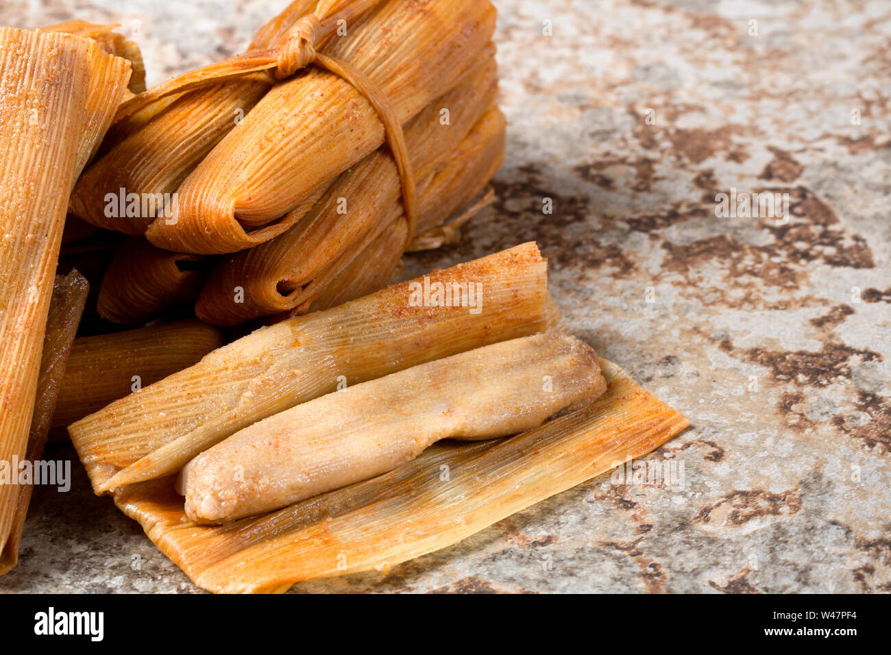 Isolated Tamales in Corn Husk Stock Photo Alamy