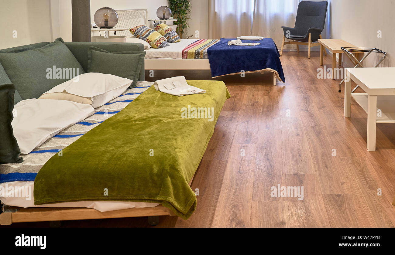 Modern and affordable apartment furniture Stock Photo Alamy