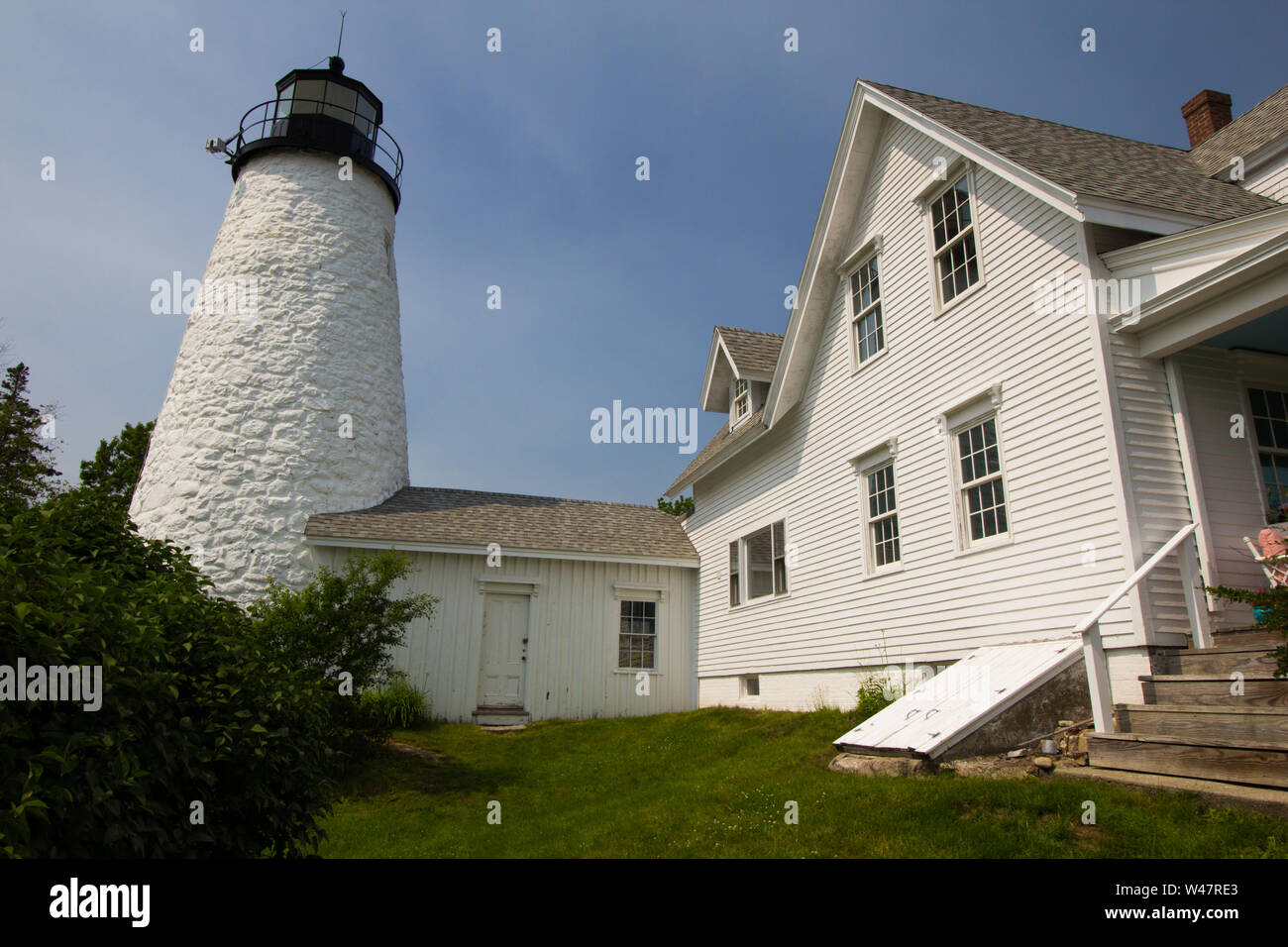 Dyce Head Lighthouse, Castine, Maine Stock Photo Alamy
