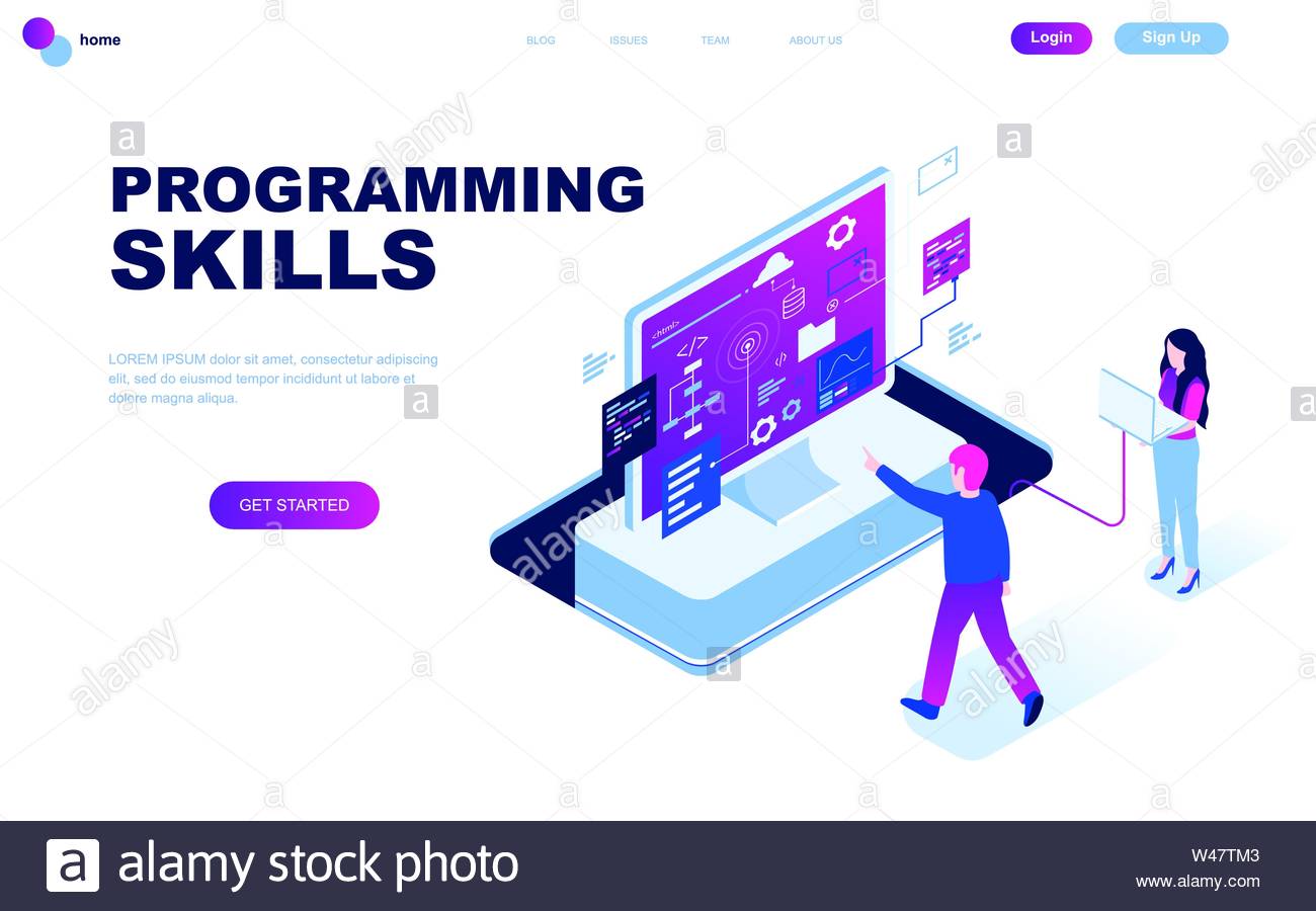 Illustration Website Web Template Vector Page Flat Landing