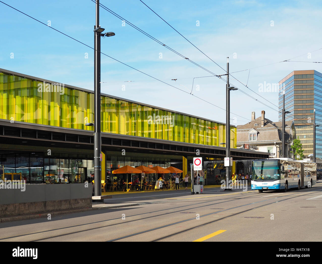 Bahnhof Zürich-Oerlikon Stock Photo