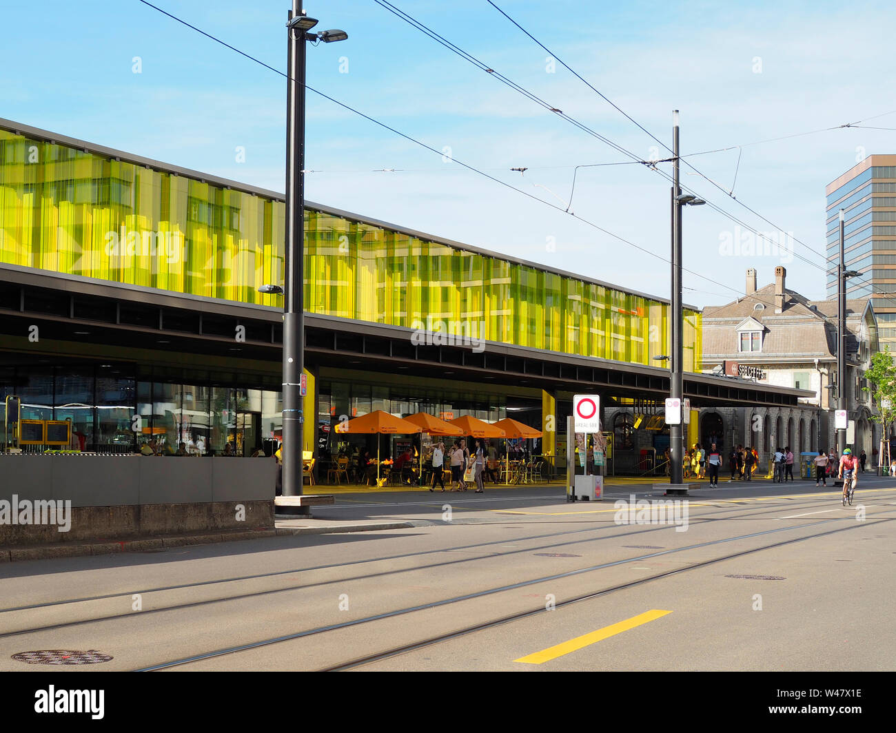 Bahnhof Zürich-Oerlikon Stock Photo