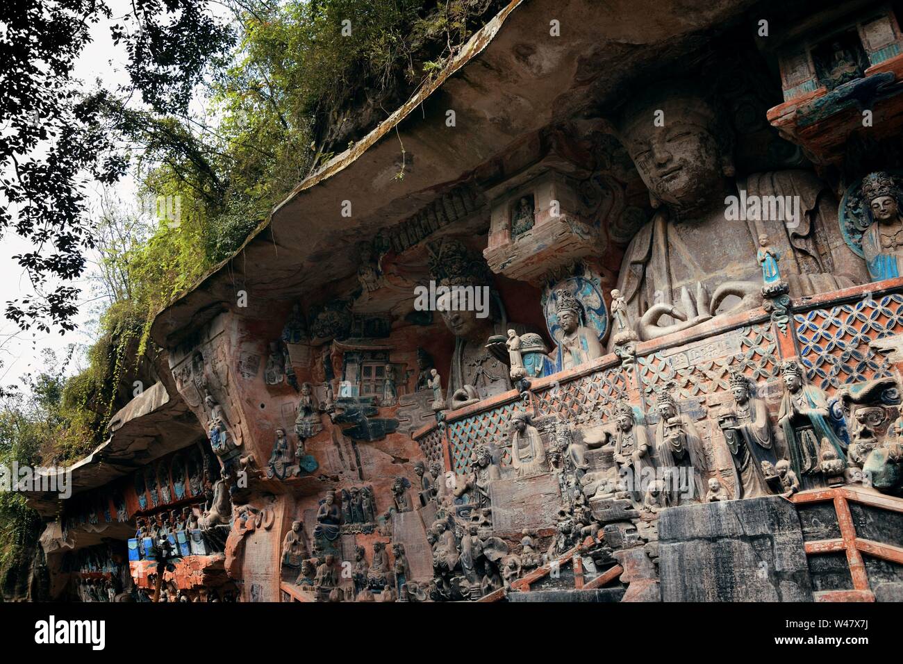 Dazu Rock Carvings As The World Heritage Site Located In Suburb dazu-rock-carvings-as-the-world-heritage-site-located-in-suburb