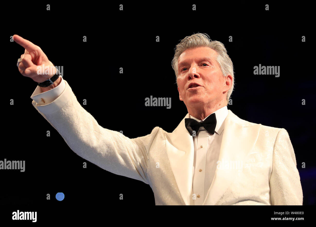 Ring announcer Michael Buffer at the O2 Arena, London Stock Photo Alamy