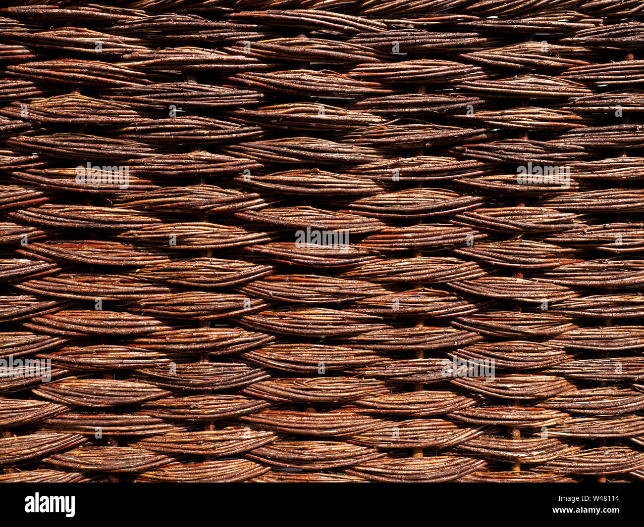 A background texture from a wicker wall Stock Photo