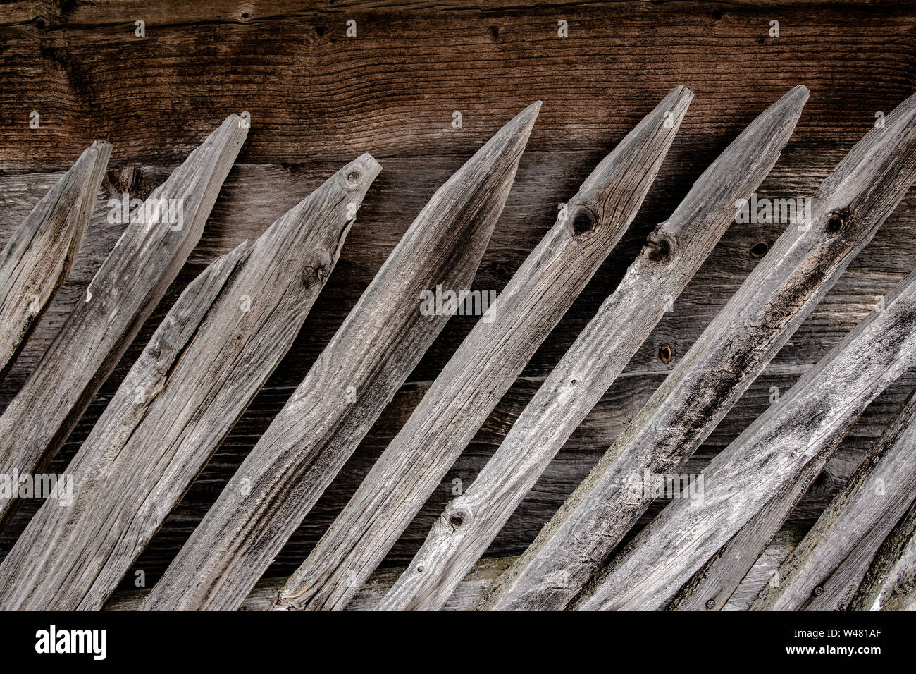 Vintage Old Wooden Fence Texture and Grunge Background Surface Stock Photo