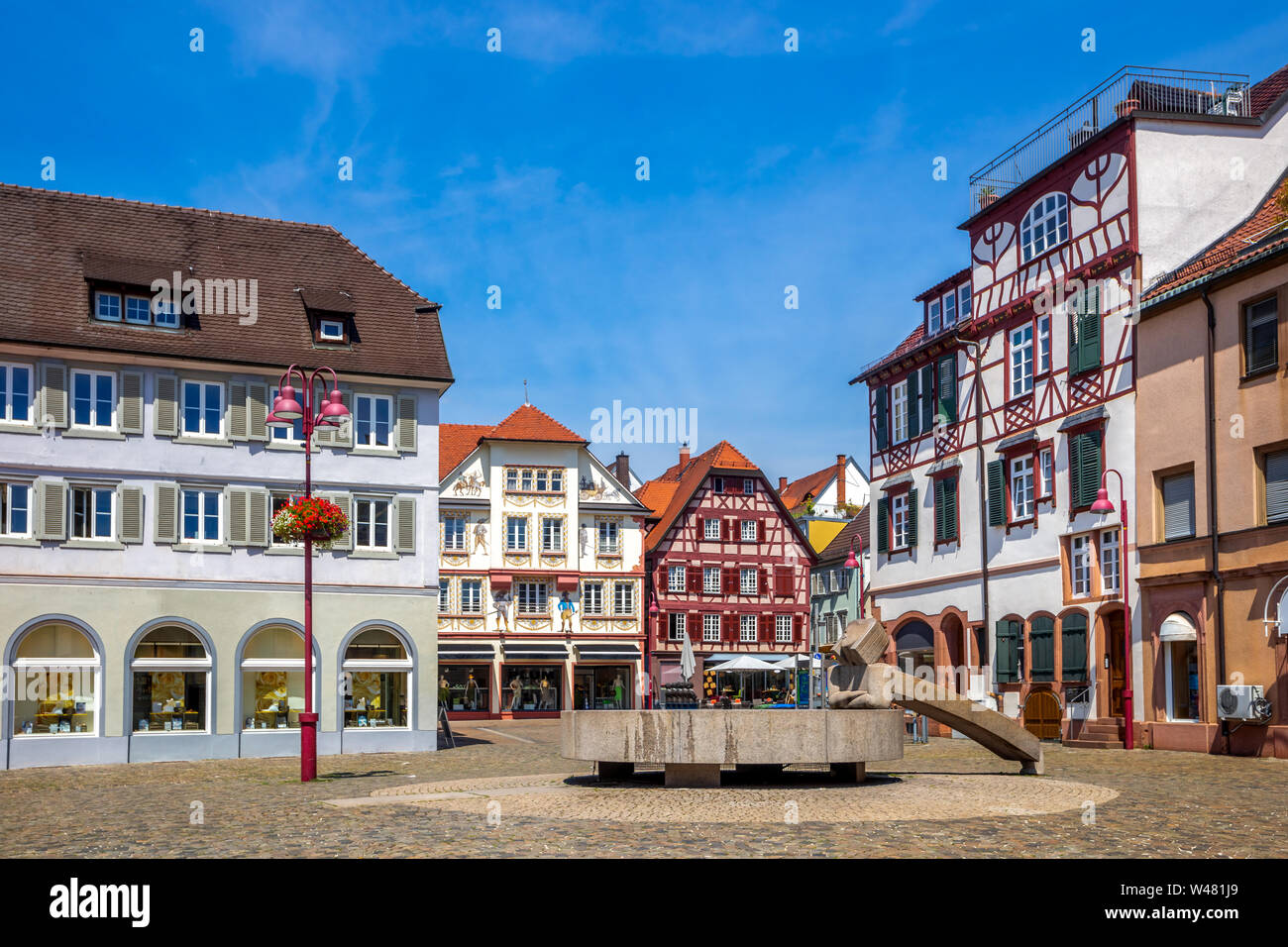 Historical city of Lahr Schwarzwald, Germany Stock Photo