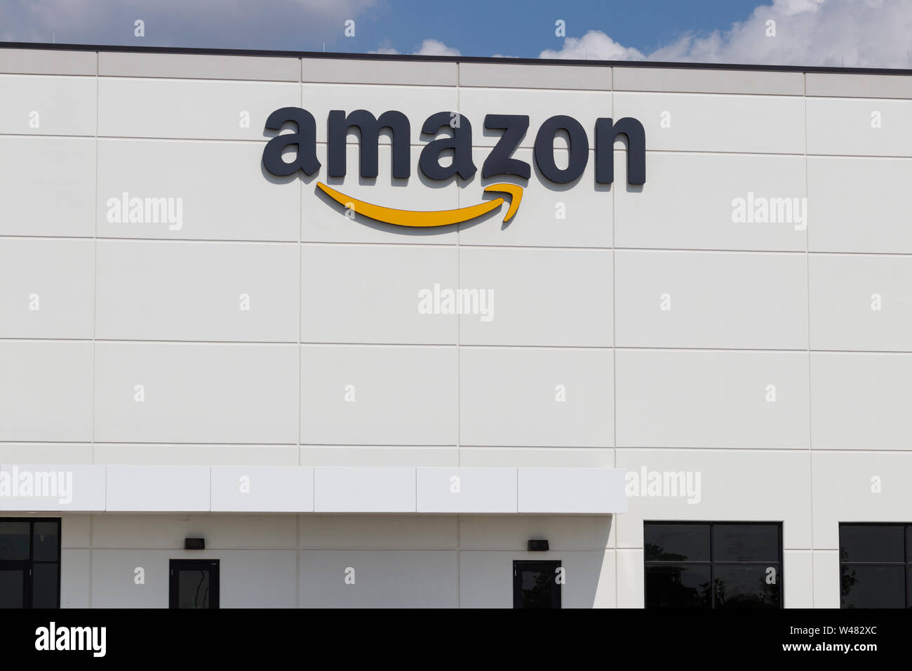 Amazon Berwick Greenwood - Circa July 2019: Amazon Receiving Center. Amazon.com is the ...