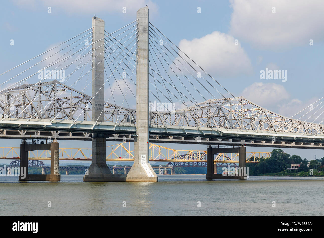 Louisville - Circa July 2019: View of the Abraham Lincoln and George