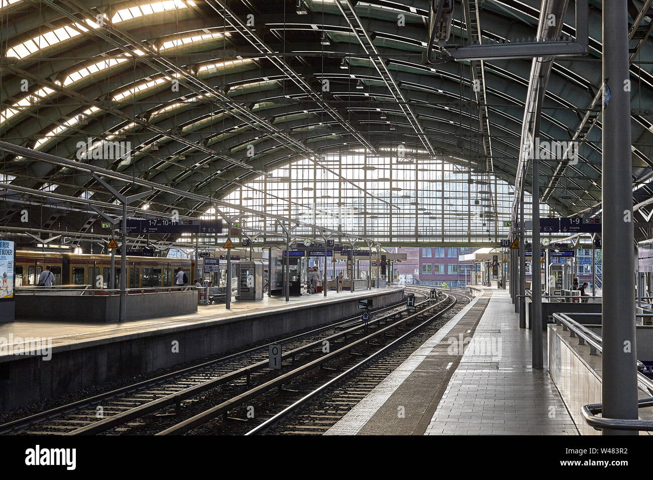 The Berlin U-Bahn is a rapid transit railway in Berlin, the capital city of Germany Stock Photo