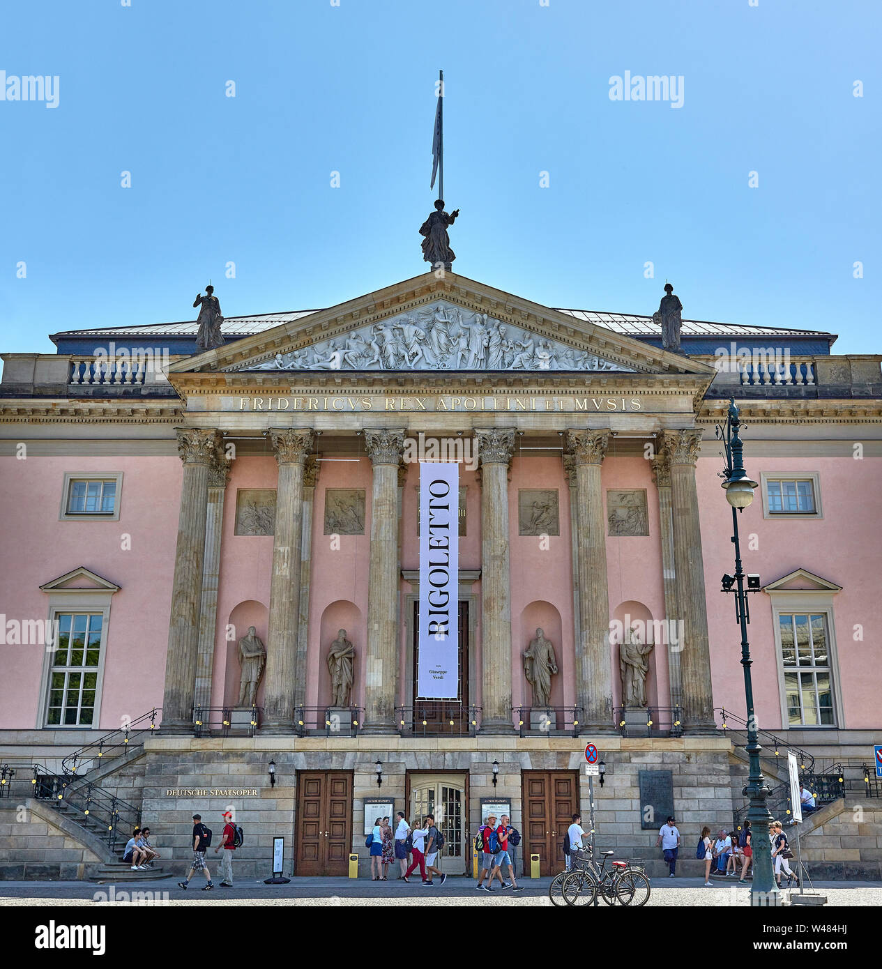 The German State Opera House, or Staatsoper, on Unter den Linden