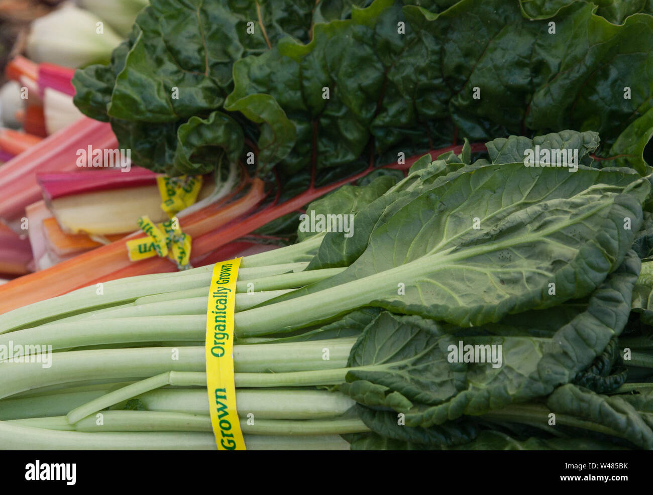 Organic produce at Farmers Market Stock Photo - Alamy