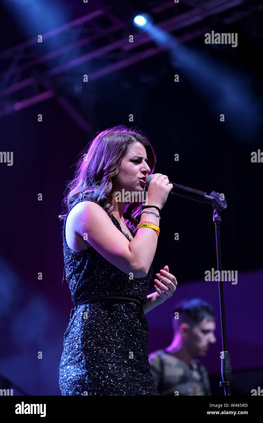 Italy. 20th July, 2019. Federica Carta at Porta di Roma Live 2019 in Rome.  Credit: Daniela Franceschelli/Pacific Press/Alamy Live News Stock Photo -  Alamy