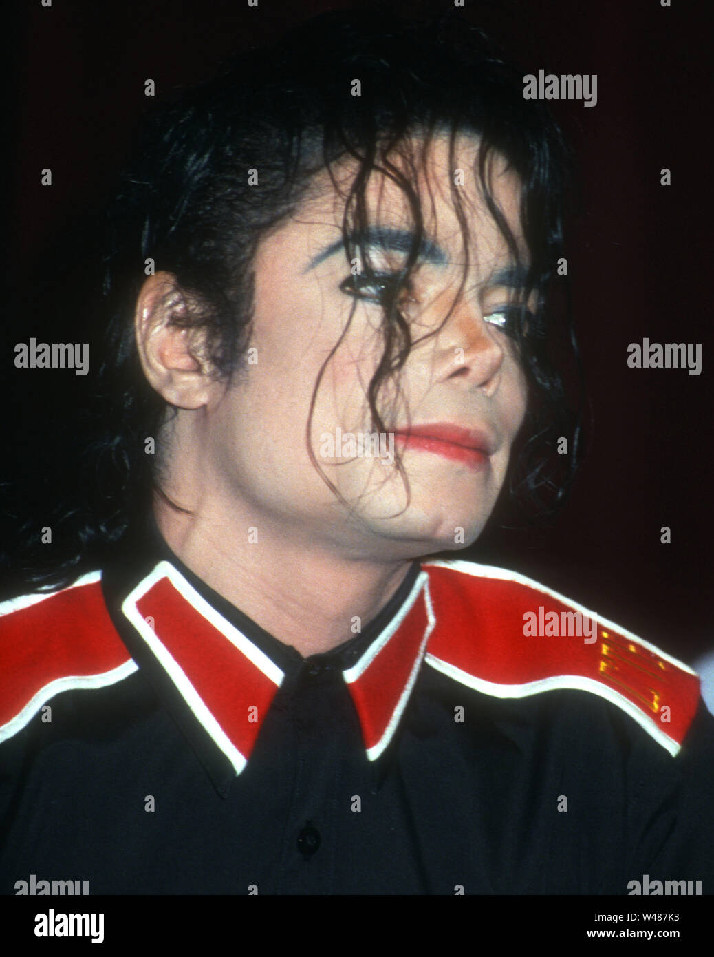 Michael Jackson 1993 Photo By Michael Ferguson/CelebrityArchaeology.com Stock Photo