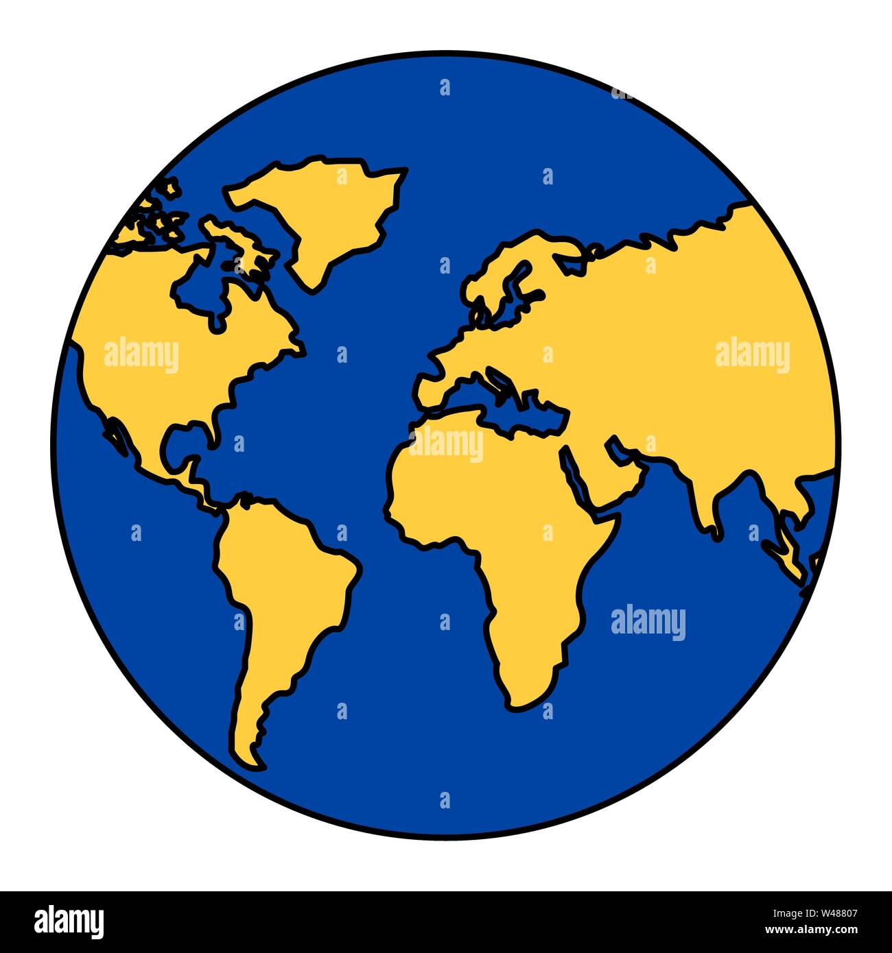 world planet earth isolated icon Stock Vector Image & Art - Alamy