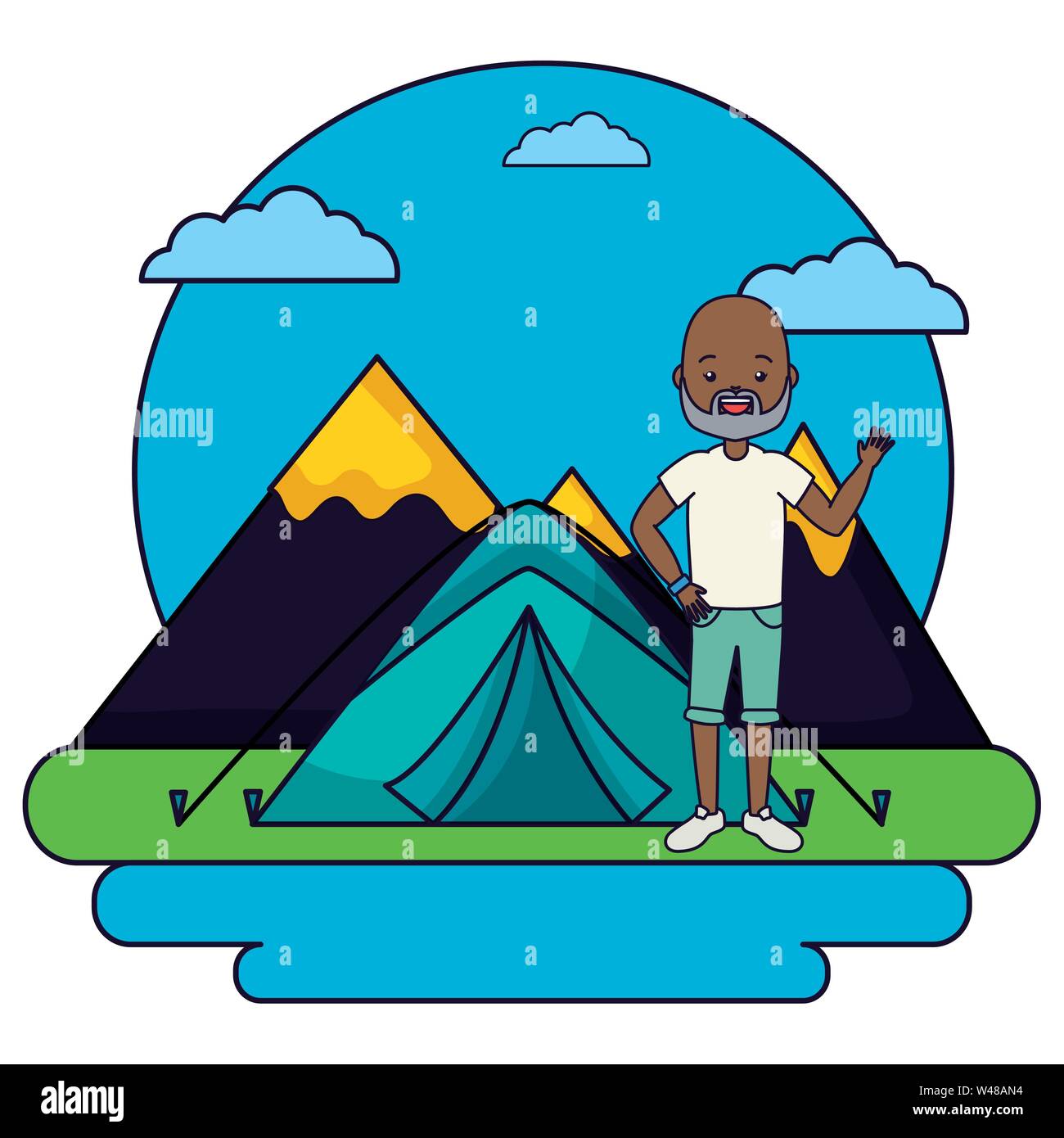 Inside of tent Cut Out Stock Images & Pictures - Alamy