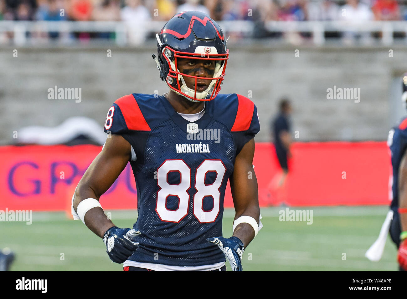 Montreal, QC. 20th July, 2019. Look on Montreal Alouettes Wide receiver