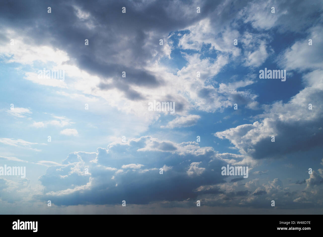 Cloudy sky at sunset Stock Photo - Alamy