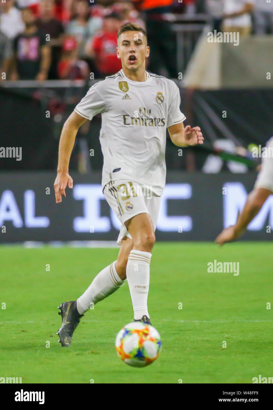 20th July 2019; Houston Texas, USA; Real Madrid defender Javi Hernandez