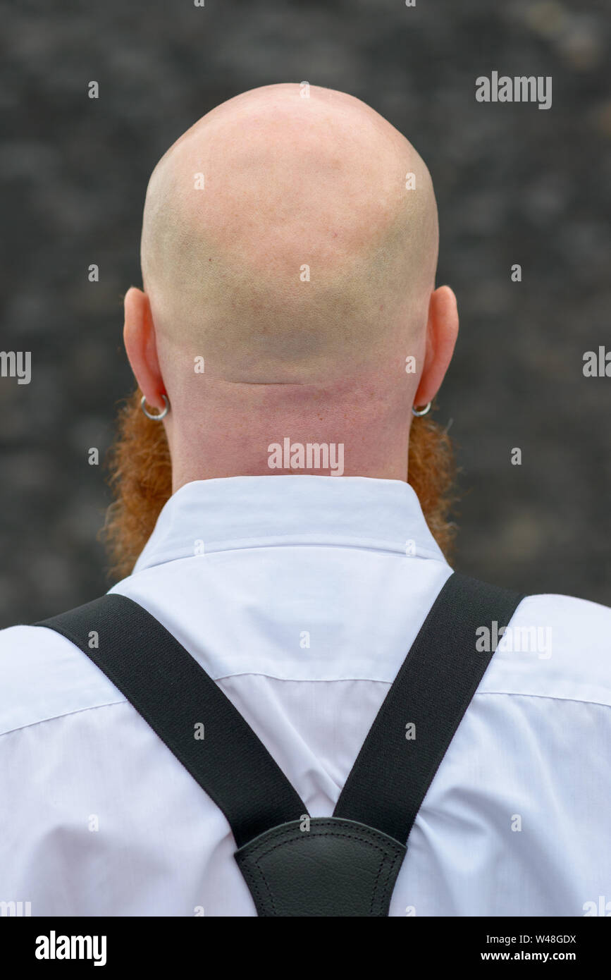 Portrait Bald Man Wearing Grey Hi Res Stock Photography And Images Alamy