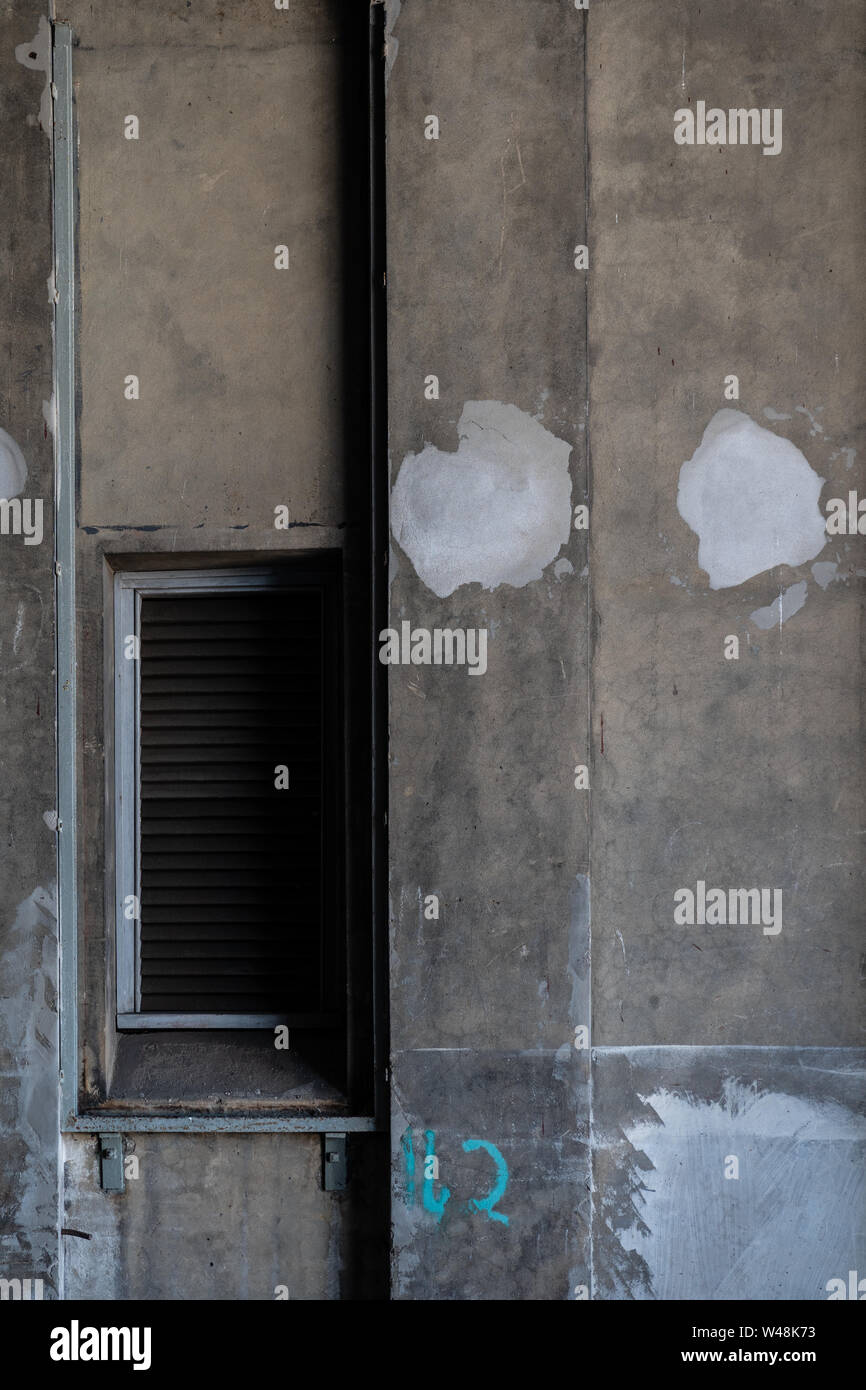 Grungy concrete wall texture background graphic asset. Stock Photo