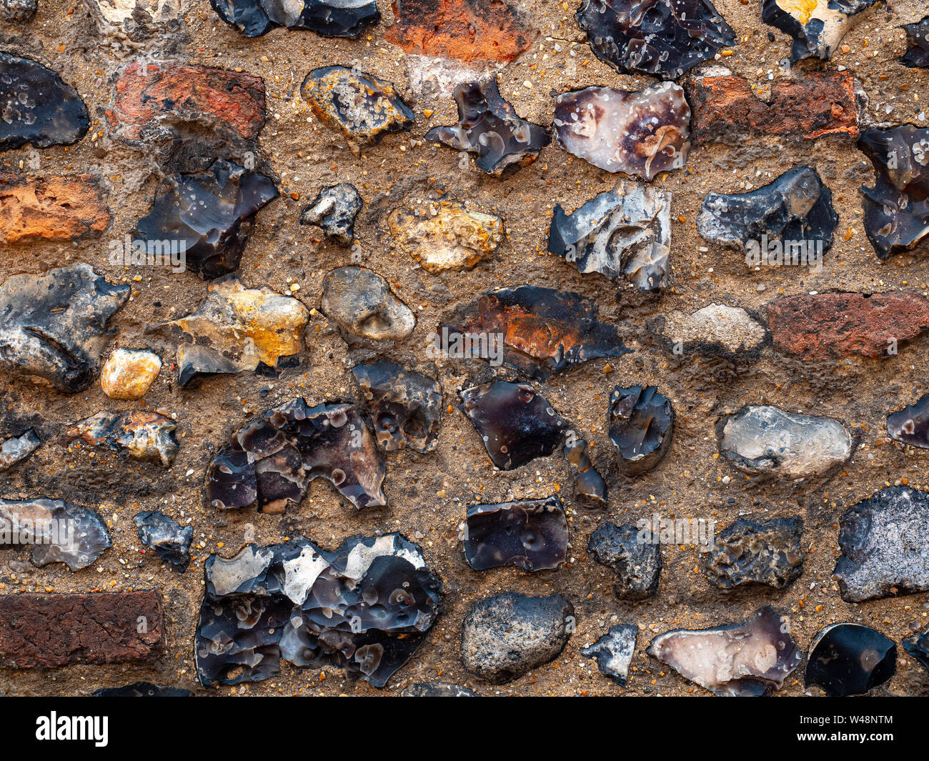 Cement and flint wall hi-res stock photography and images - Alamy