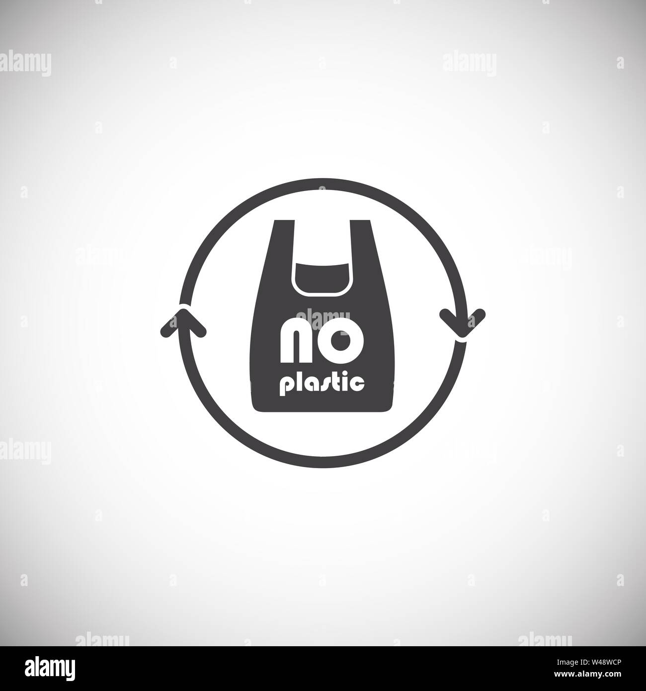 Plastic related icon on background for graphic and web design. Simple ...