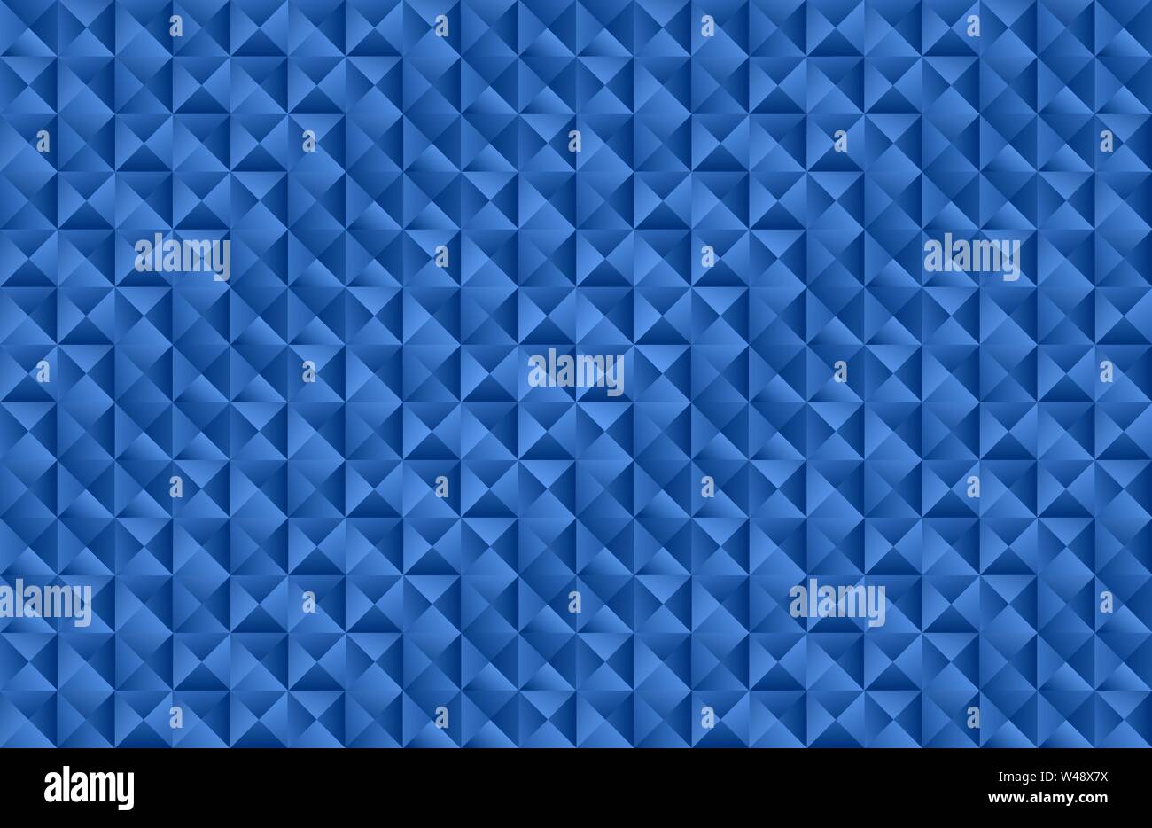 Blue triangle shape seamless pattern vector background Stock Vector