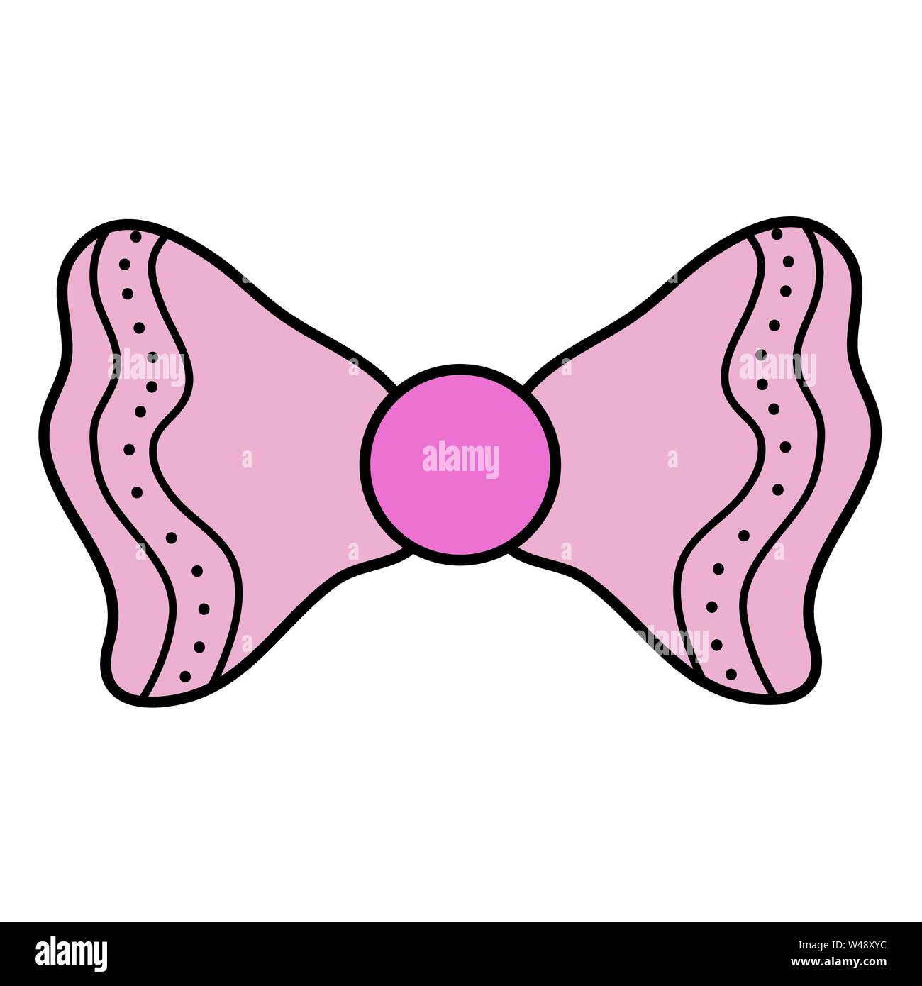 cute ribbon bow decorative icon vector illustration design Stock Vector ...
