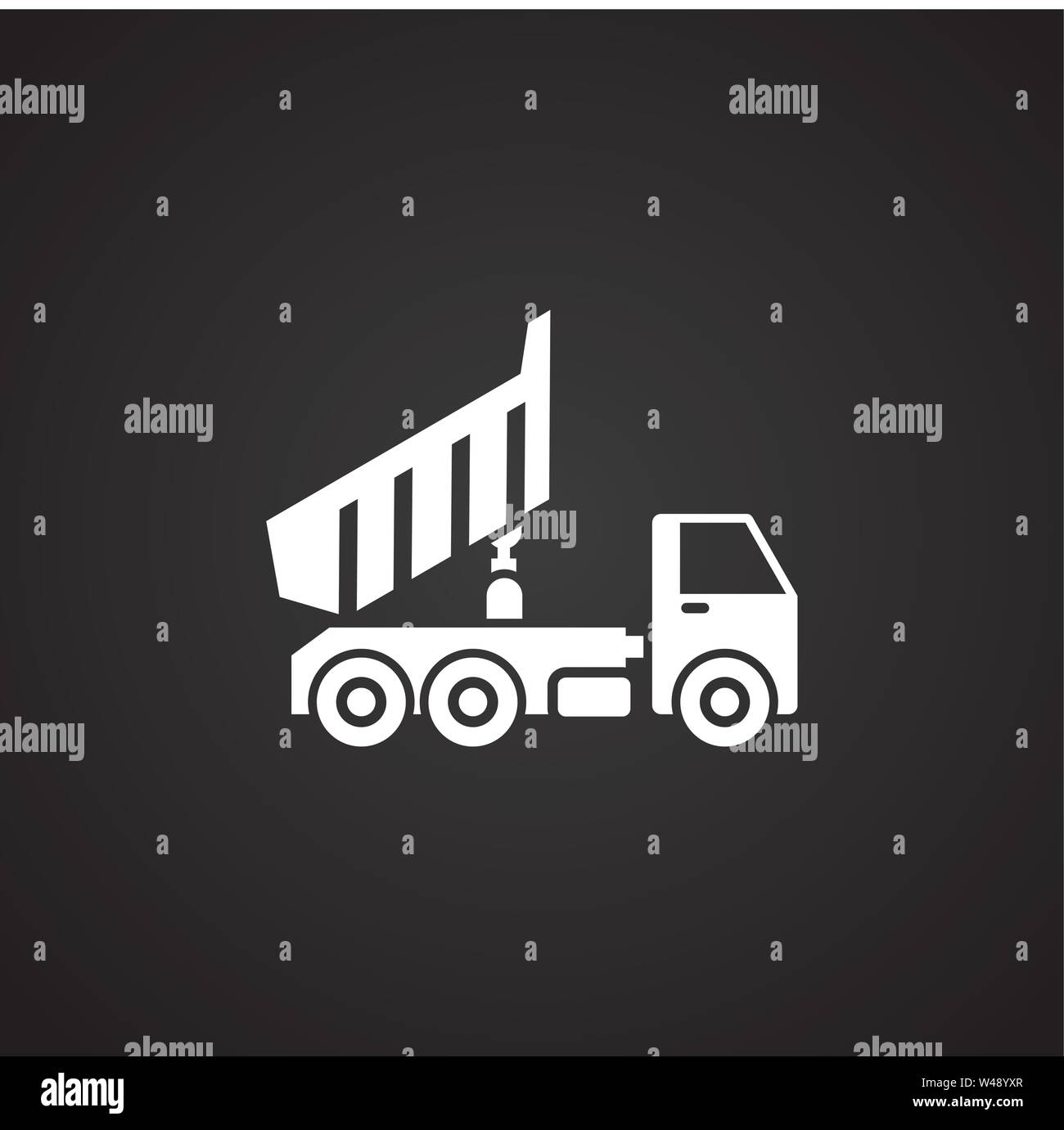Heavy vehicle related icon on background for graphic and web design ...