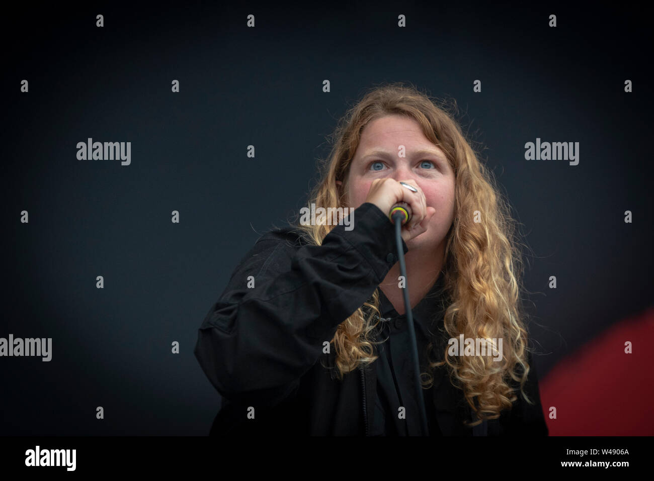 Kate Tempest performed at Blue Dot Festival 2019(Jodrell Bank-Observatory-Cheshire-UK) on the 21th of July, 2019. Stock Photo