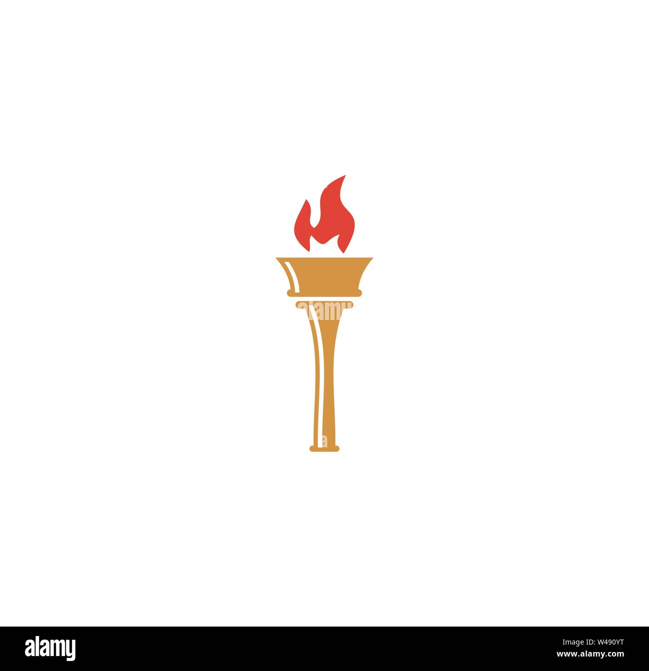 Concept torch lit simple Stock Vector Images Alamy
