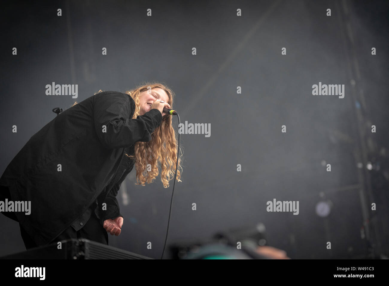 Kate Tempest performed at Blue Dot Festival 2019(Jodrell Bank-Observatory-Cheshire-UK) on the 21th of July, 2019. Stock Photo