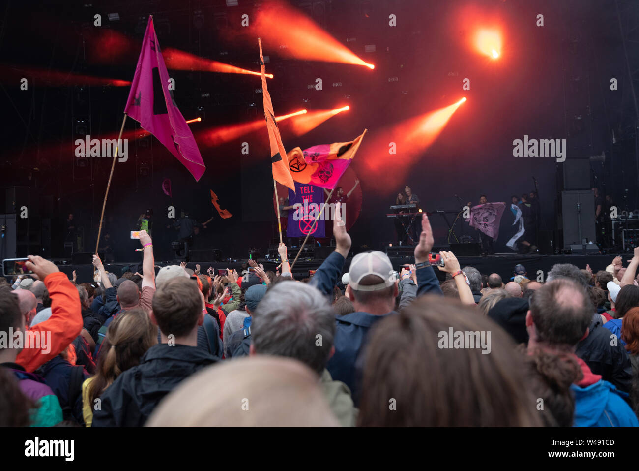 Kate Tempest performed at Blue Dot Festival 2019(Jodrell Bank-Observatory-Cheshire-UK) on the 21th of July, 2019. Stock Photo