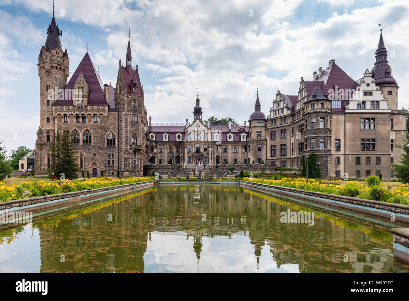 Moszna Poland July 16 19 The Moszna Castle In Southwestern Poland One Of The Most Magnificent Castles In The World From 17th Century Stock Photo Alamy Moszna Poland July 16 19 The Moszna Castle In Southwestern Poland One Of The Most Magnificent Castles In The World From 17th Century Stock Photo Alamy
