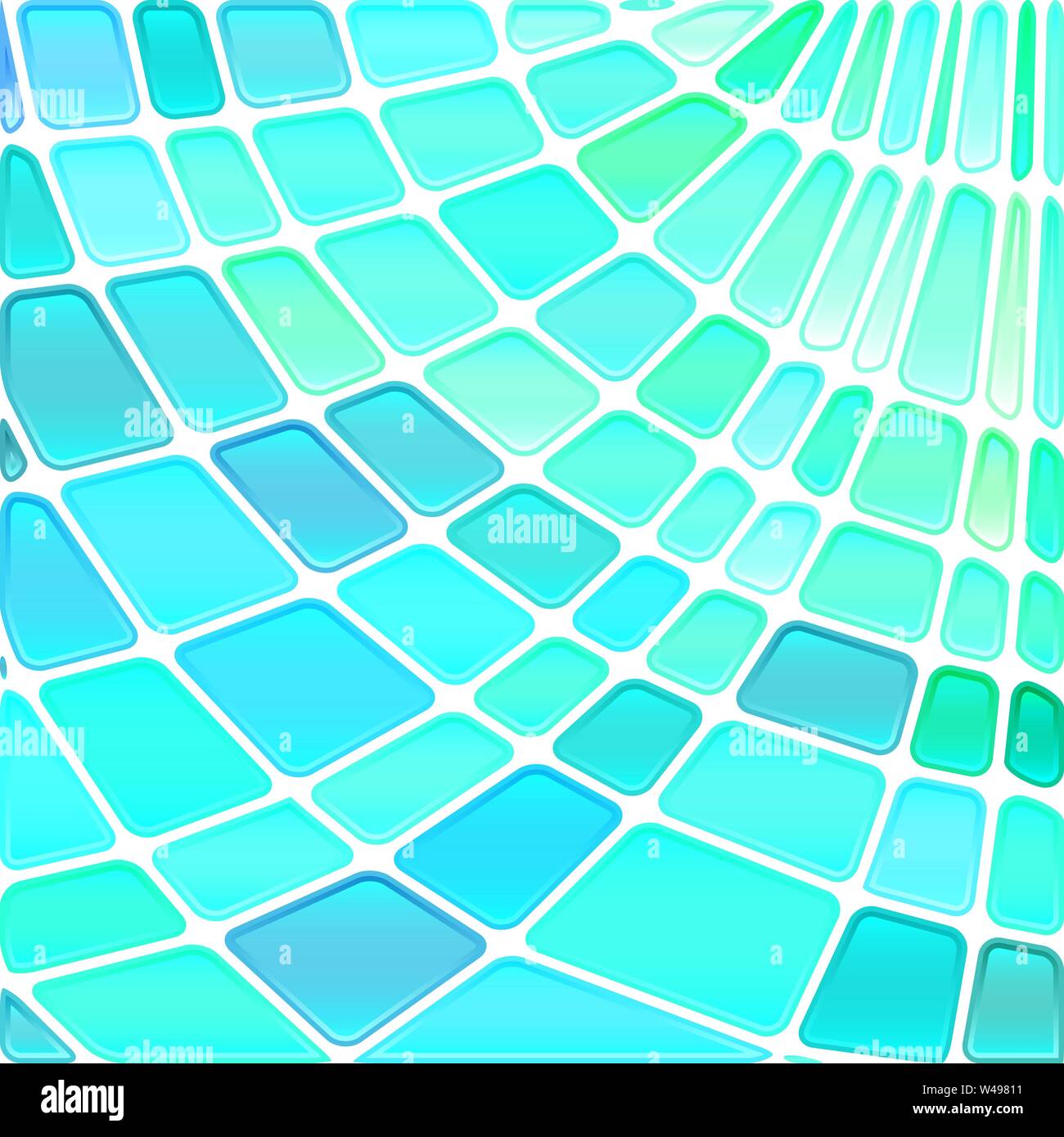 abstract vector stained-glass mosaic background - light blue Stock ...