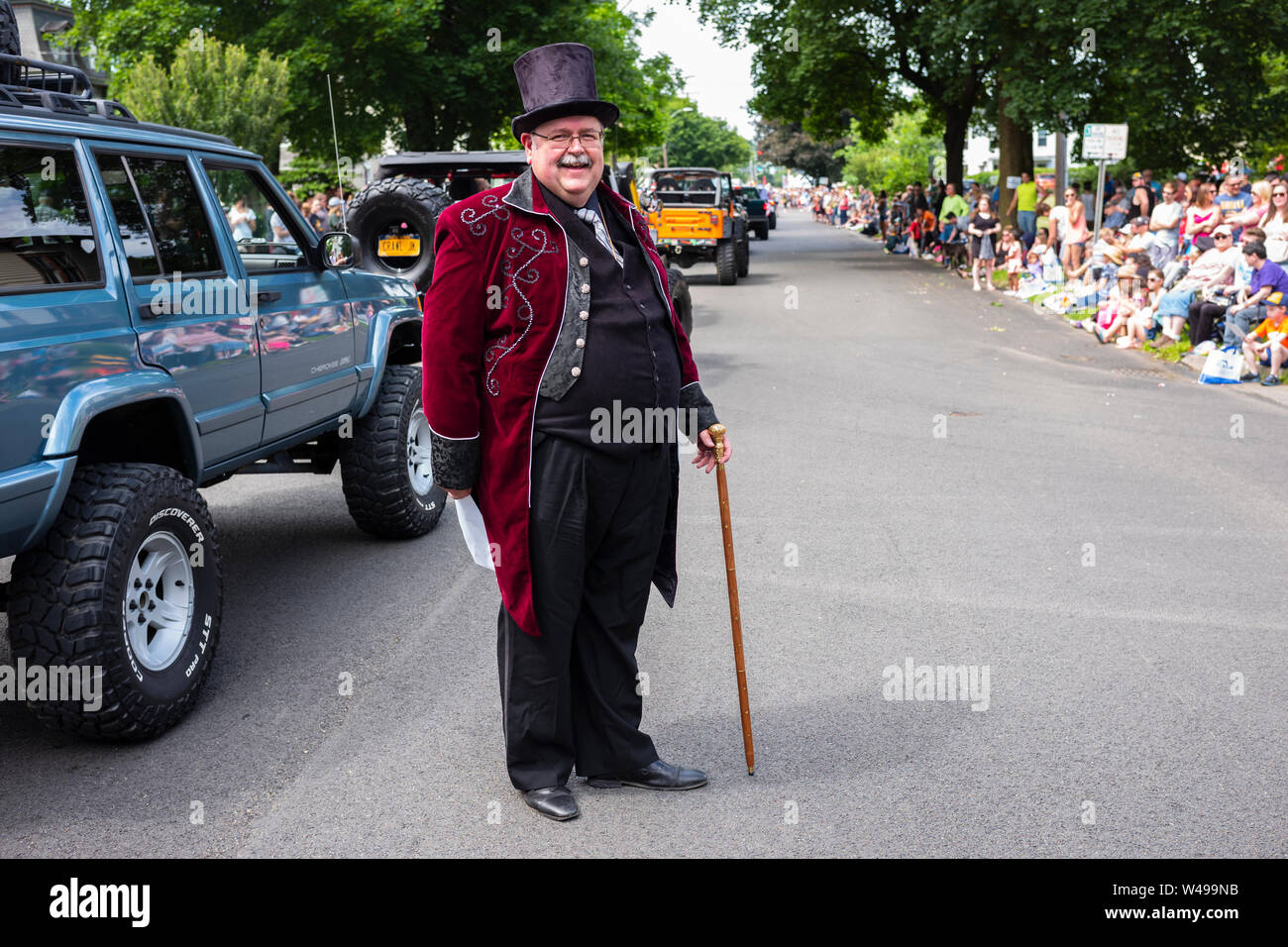 The annual Strawberry Festival that takes place in Owego, New York, a