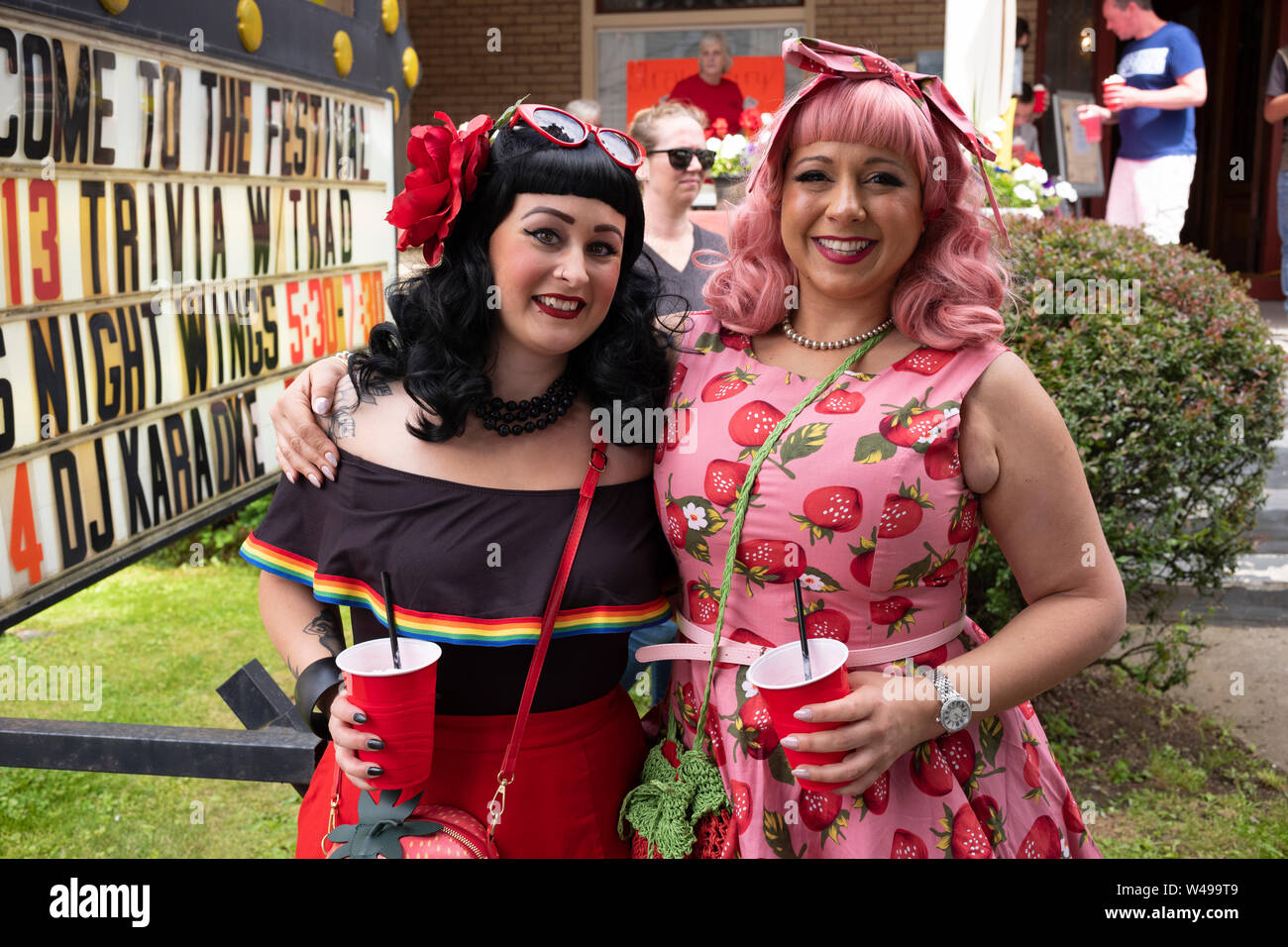 The annual Strawberry Festival that takes place in Owego, New York, a