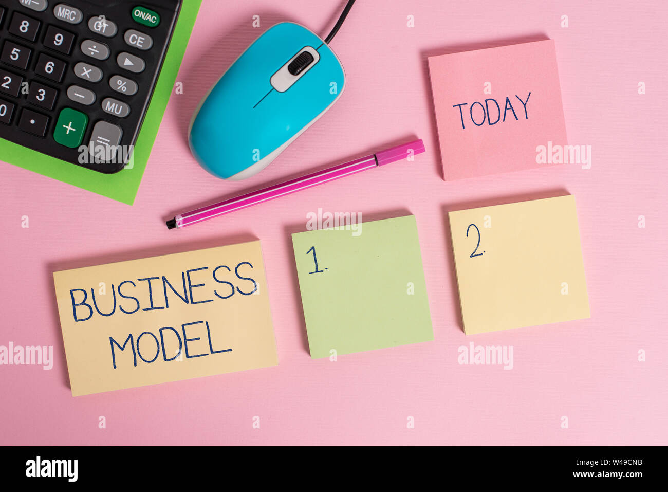 Notepad Making Business Word writing text Business Model. Business photo showcasing Identifying ...