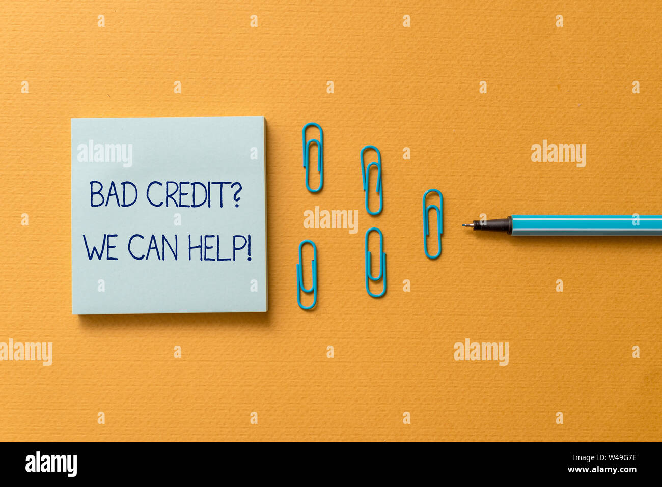 Word writing text Bad Creditquestion We Can Help. Business photo ...