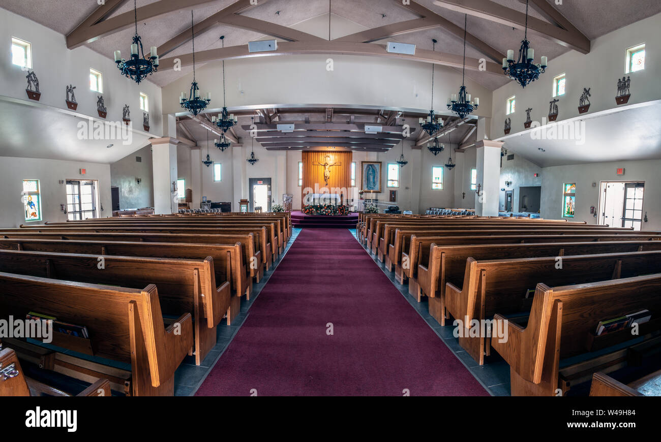 Sanctuary of Our Lady of Guadalupe Church in Santa Paula, California