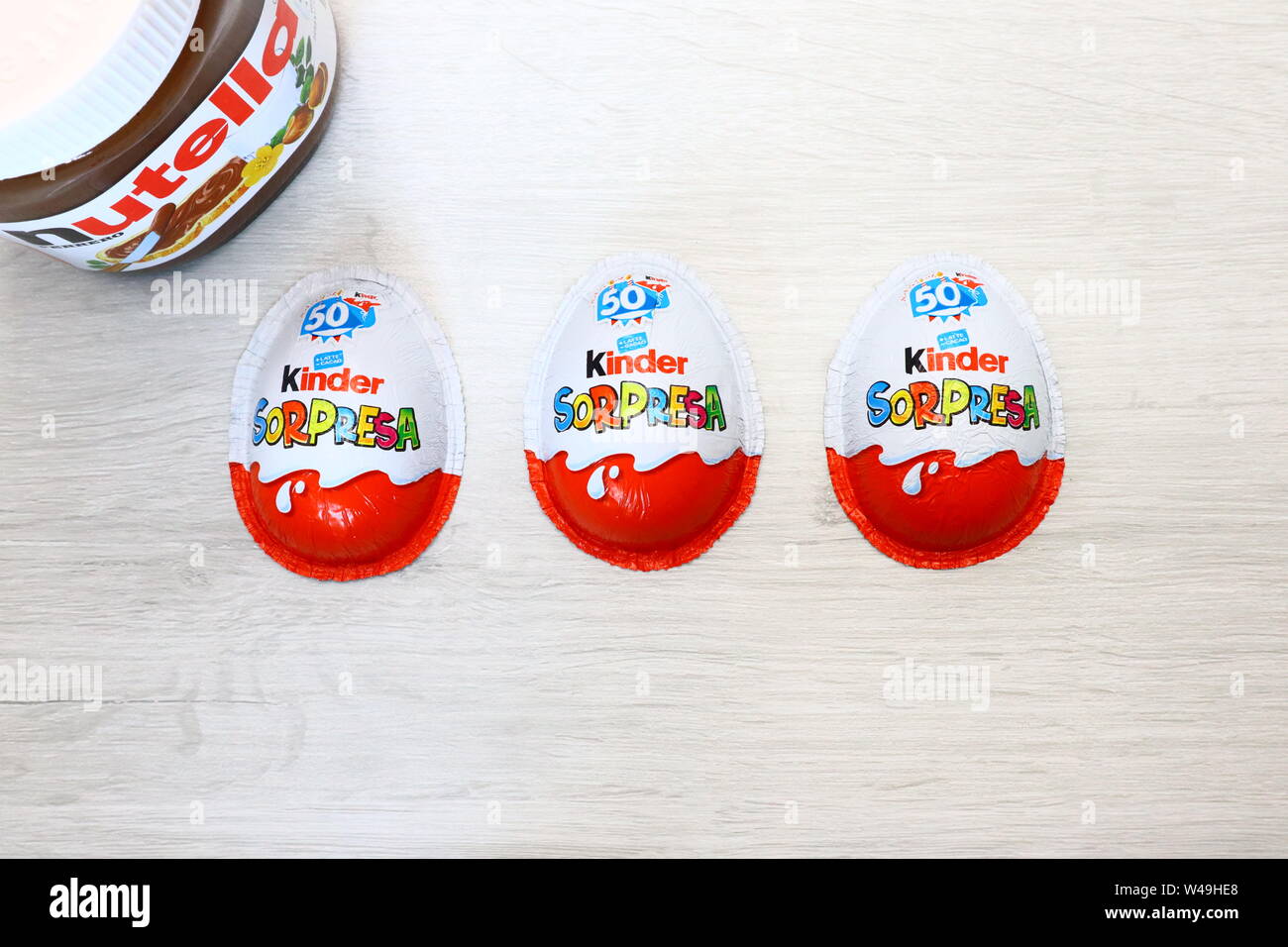 nutella kinder egg