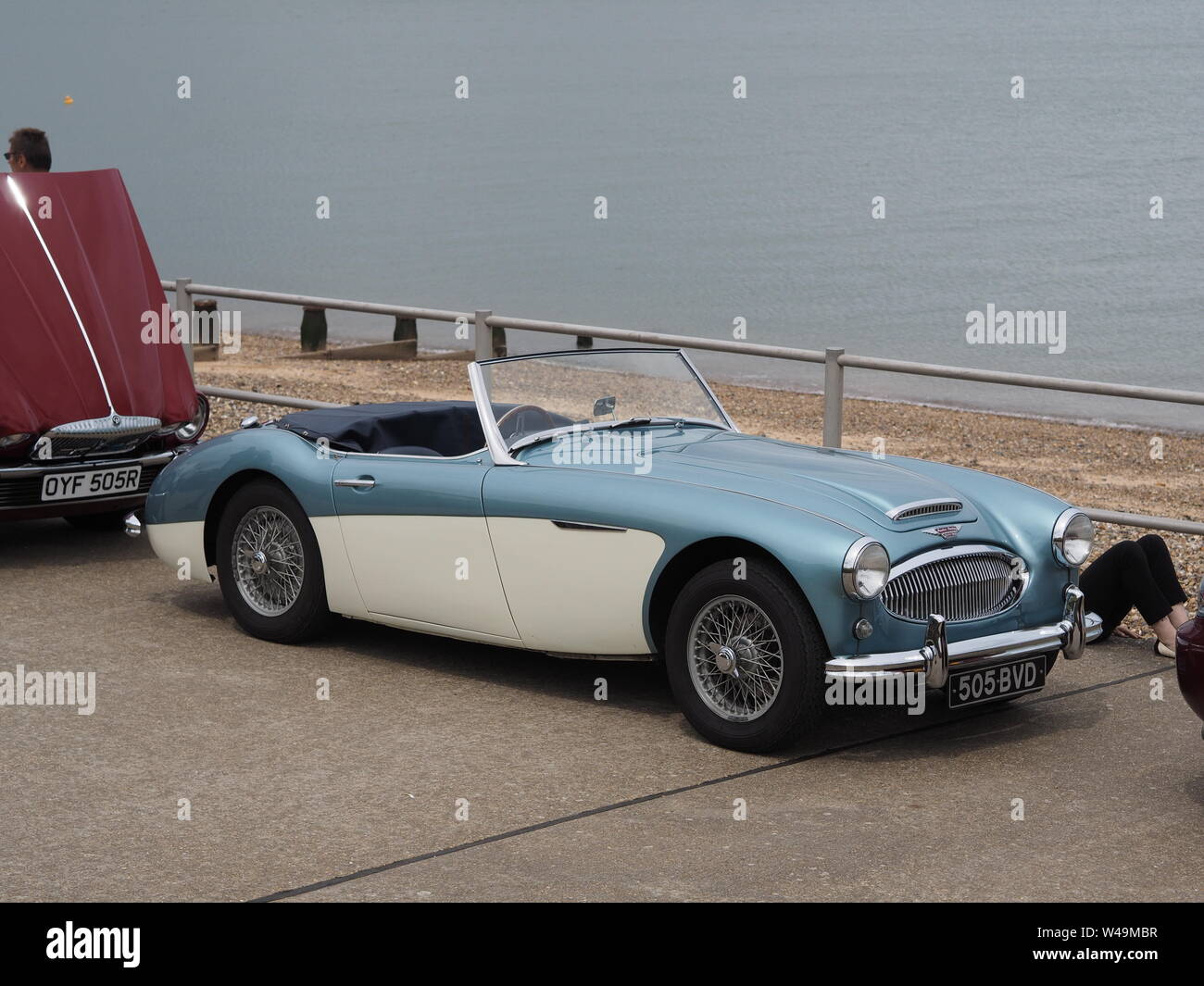 Minster on Sea, Kent, UK. 21st July, 2019. Photos from the annual display of classic cars along the Minster leas promenade organised by the Sweet Hut. Credit: James Bell/Alamy Live News Stock Photo