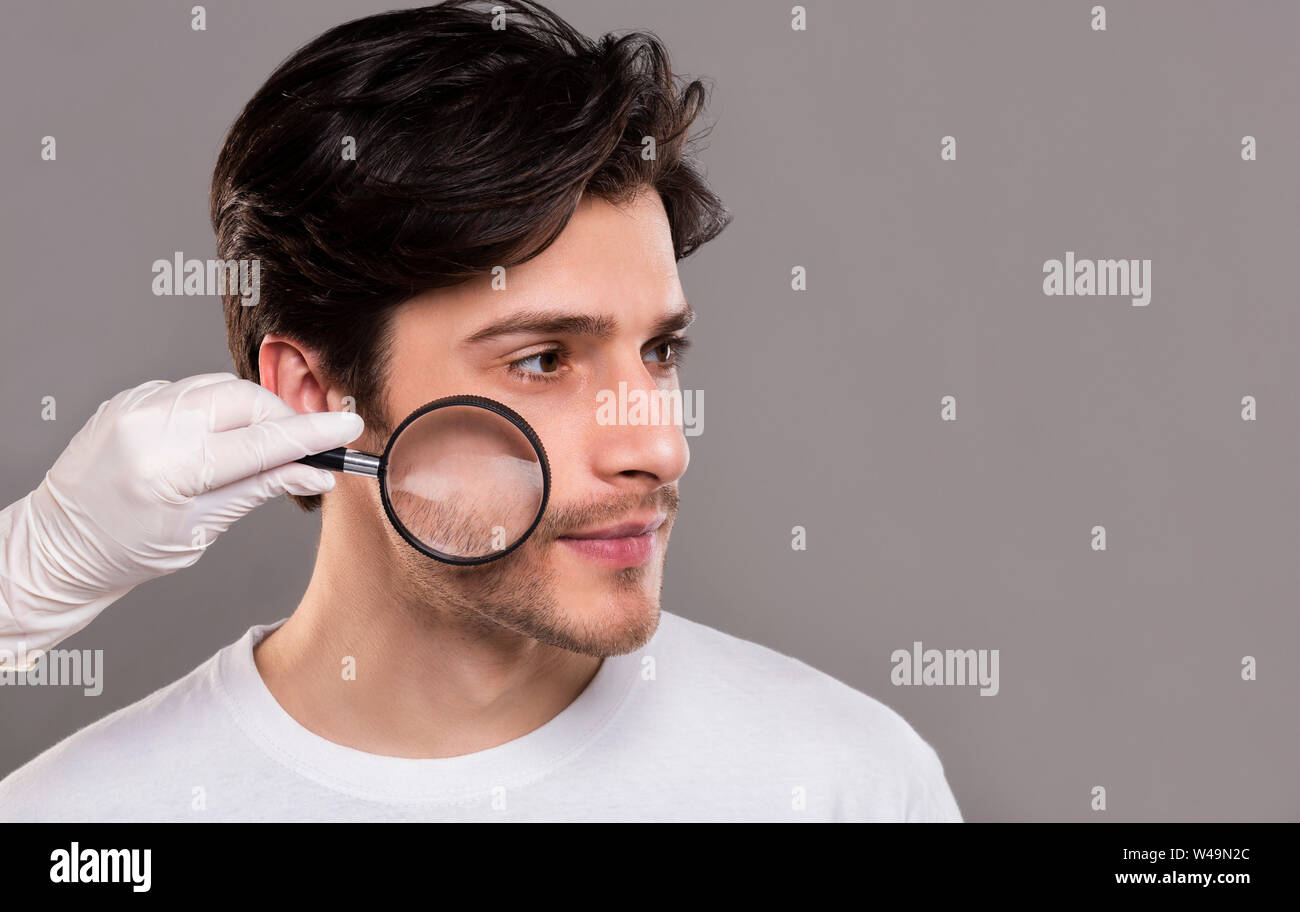 Man face skin texture hi-res stock photography and images - Alamy
